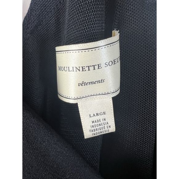 MOULINETTE SOEURS Willa Tie-Waist Jumpsuit In Black Size Large - Picture 6 of 10